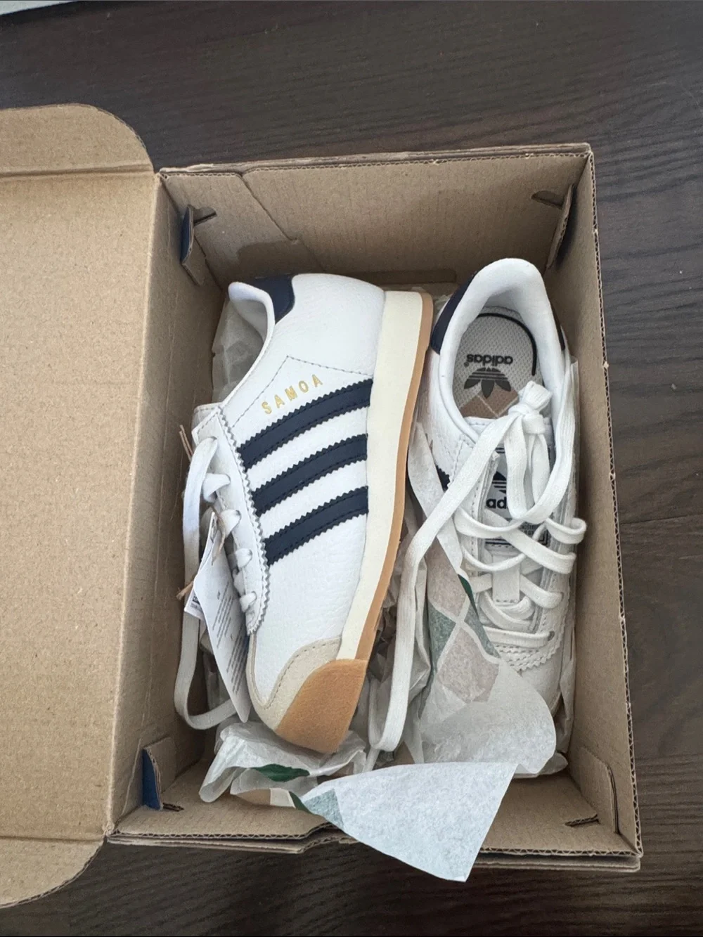 adidas Kids Blue & White Sneaker Box (Samoa)